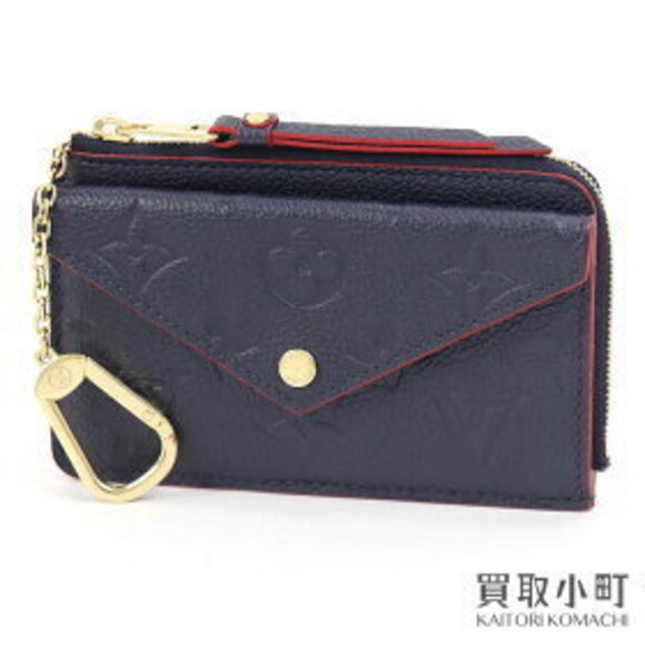 Louis Vuitton Handbags - Louis Vuitton Porte Carte Recto Verso Empreinte Marine Rouge Blue Wallet